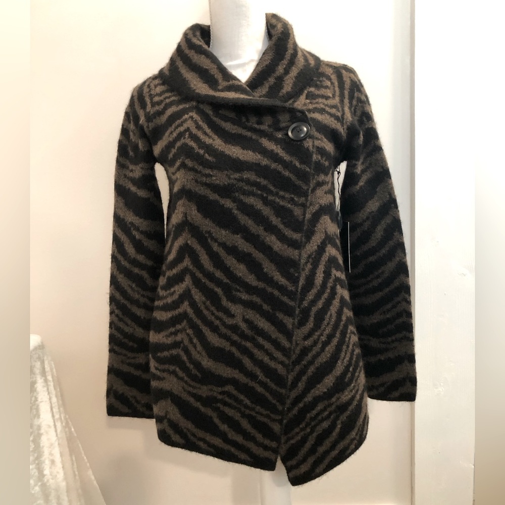 Brown and black sweater